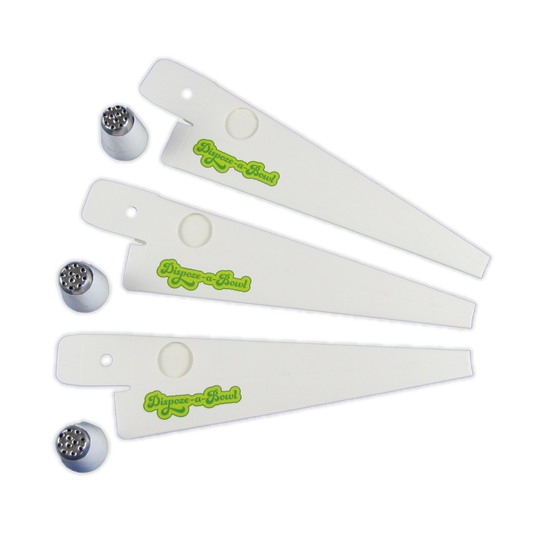 The Dispoze-a-Bowl® 3-Pack: Your Essential On-The-Go Clean Smoke