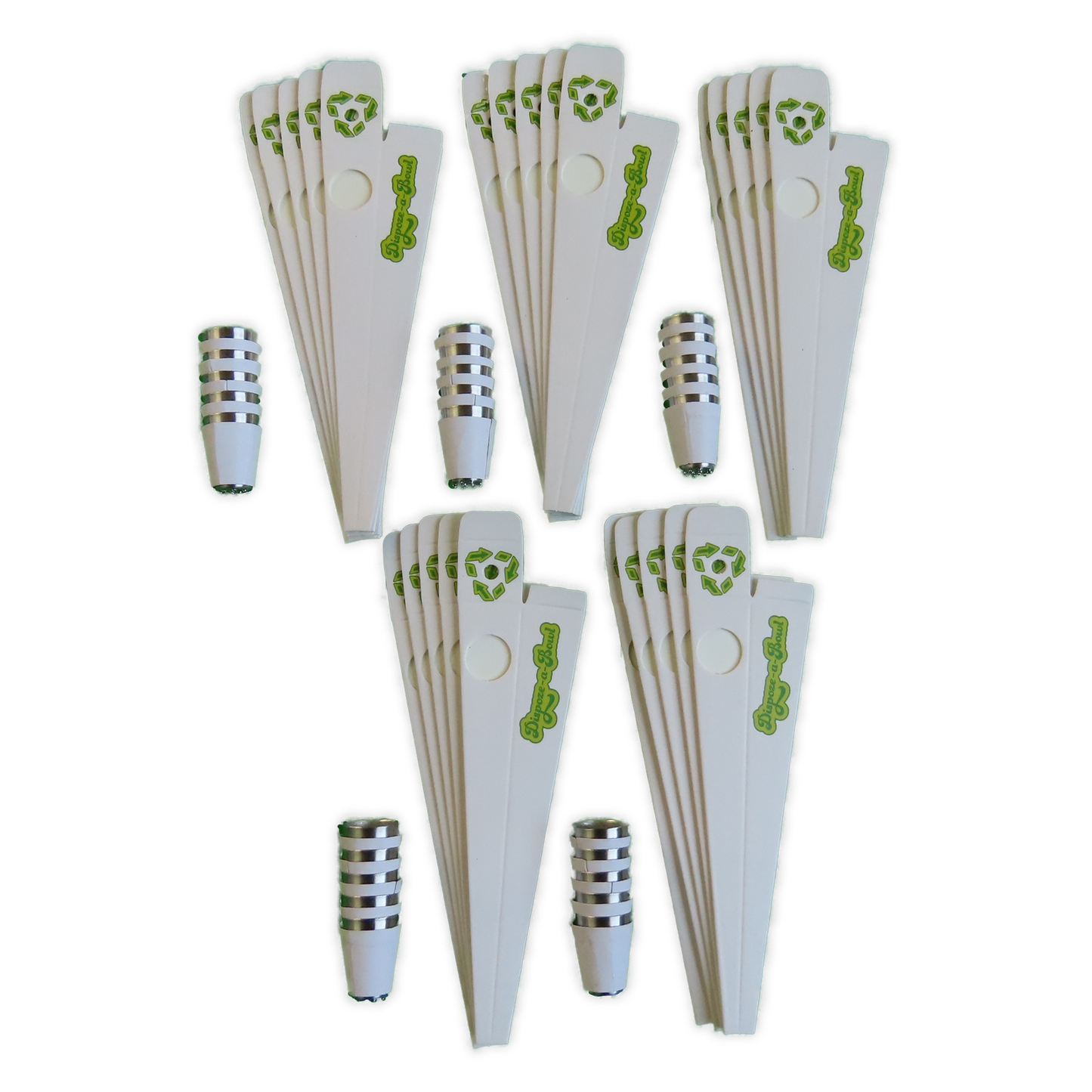 The Dispoze-a-Bowl® 25 Pack: Fresh, Clean, & Convenient Smoking Pipes with Stainless Steel Bowl