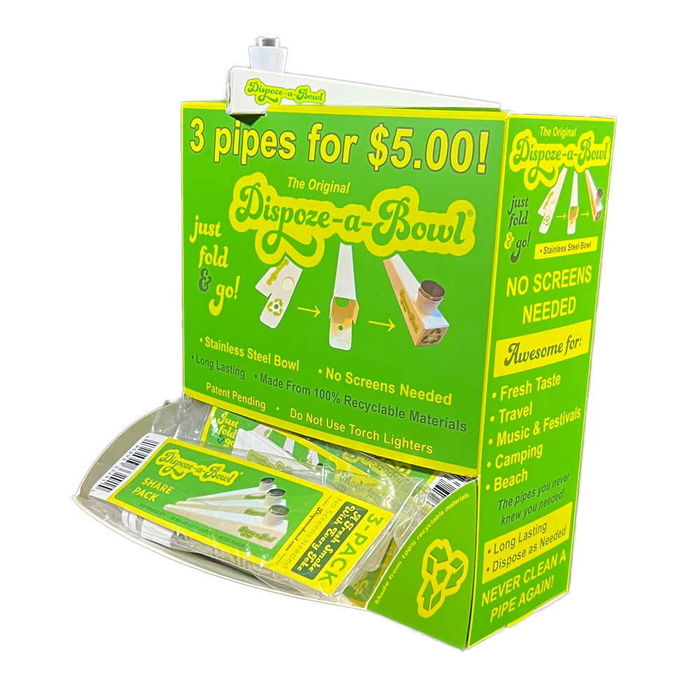 Dispoze-a-Bowl® 3-PACKS Counter Display Case 25ct. Pay $2.00 per unit and sell for $5.00+