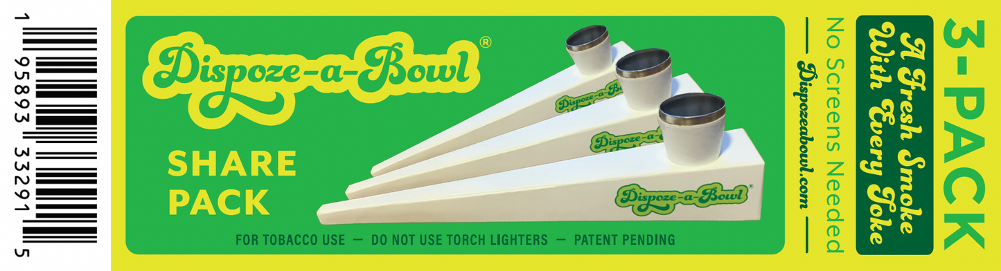 Dispoze-a-Bowl® 3-PACKS Counter Display Case 25ct. Pay $2.00 per unit and sell for $5.00+